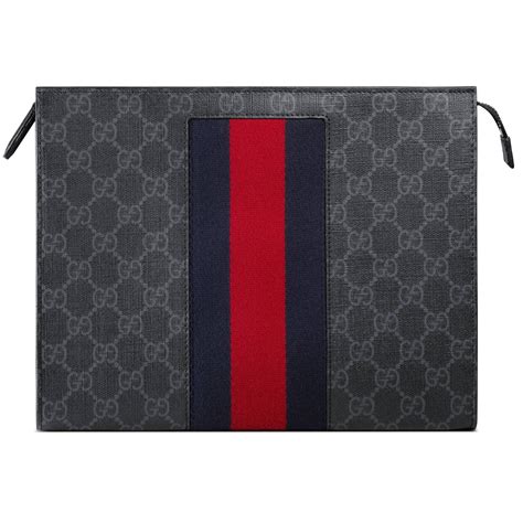 pochette uomo gucci nera